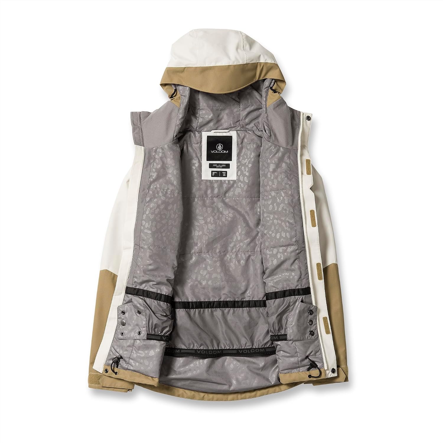 Volcom Women's Bolt Insulated Snowboard Ski Winter Hooded Jacket Dark Khaki S4