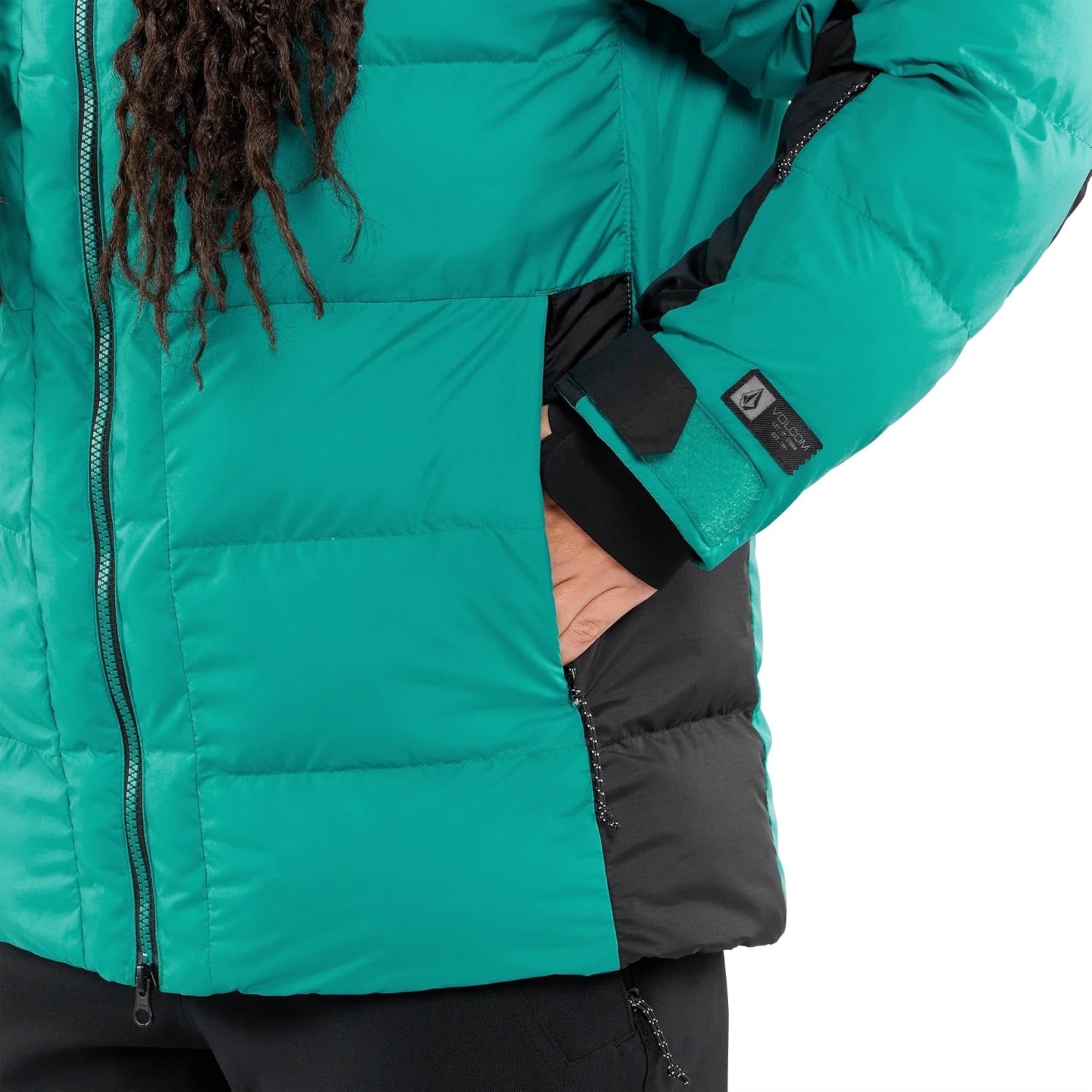 Volcom Women's Puffleup Snowboard Ski Puffer Winter Jacket Vibrant Green S4