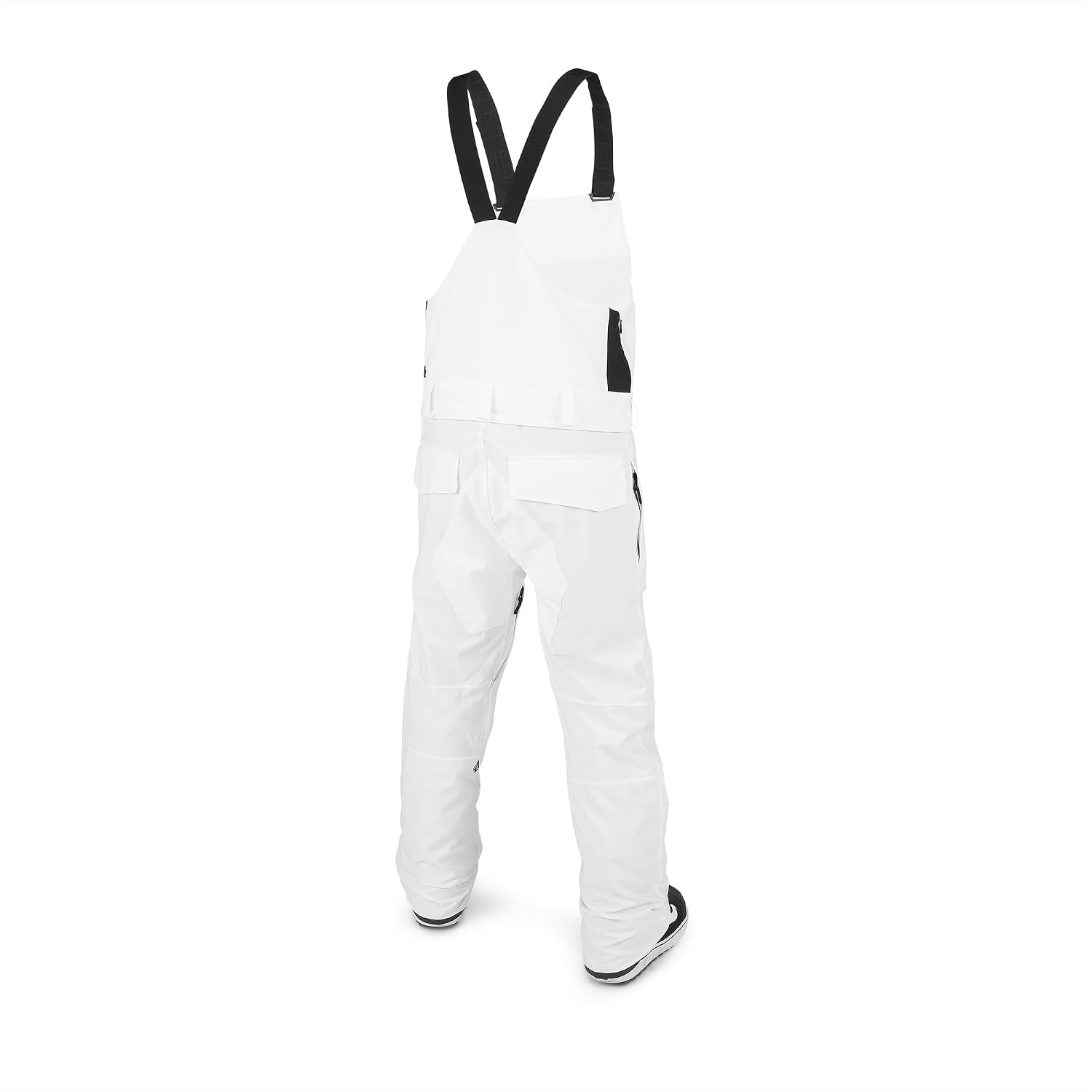 Volcom Men's Roan Bib Overall Snowboard Pant – 15k Waterproof 2-layer Repreve® Fibers White