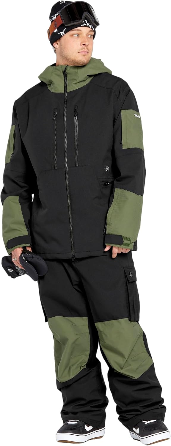 Volcom Men's Wfo Insulated Snowboard Ski Baggy Fit Winter Jacket Black S5