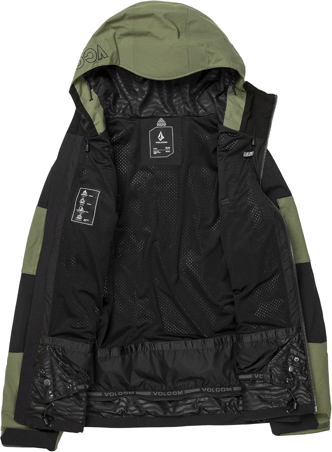 Volcom Men's Wfo Insulated Snowboard Ski Baggy Fit Winter Jacket Black S5