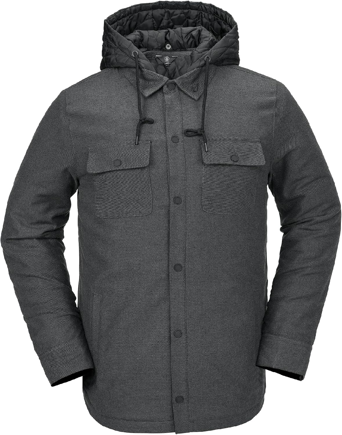 Volcom Men's Field Insulated Flannel Heather Black