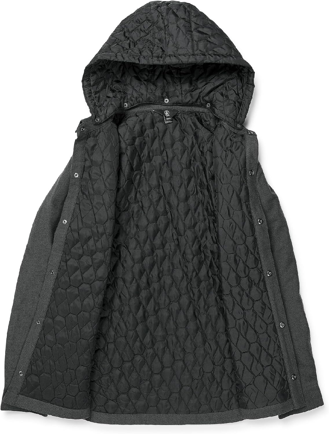 Volcom Men's Field Insulated Flannel Heather Black