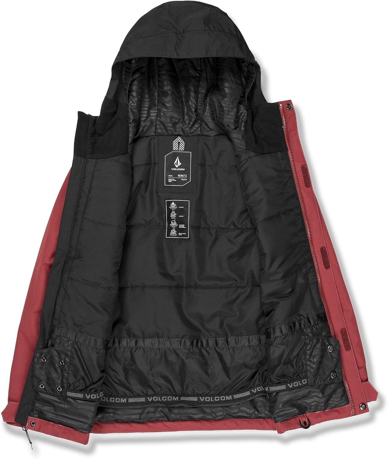Volcom boys Stone 91 Insulated Snowboard Winter Jacket Redwood