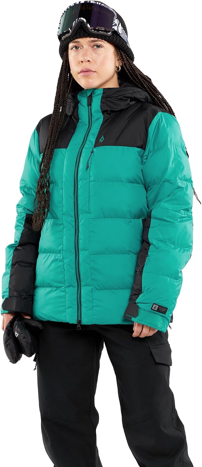 Volcom Women's Puffleup Snowboard Ski Puffer Winter Jacket Vibrant Green S4