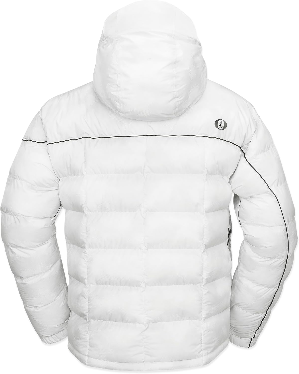 Volcom Men's Sew Down Ecodown Filled Puffy Snowboard Winter Ski Jacket White Camo S5
