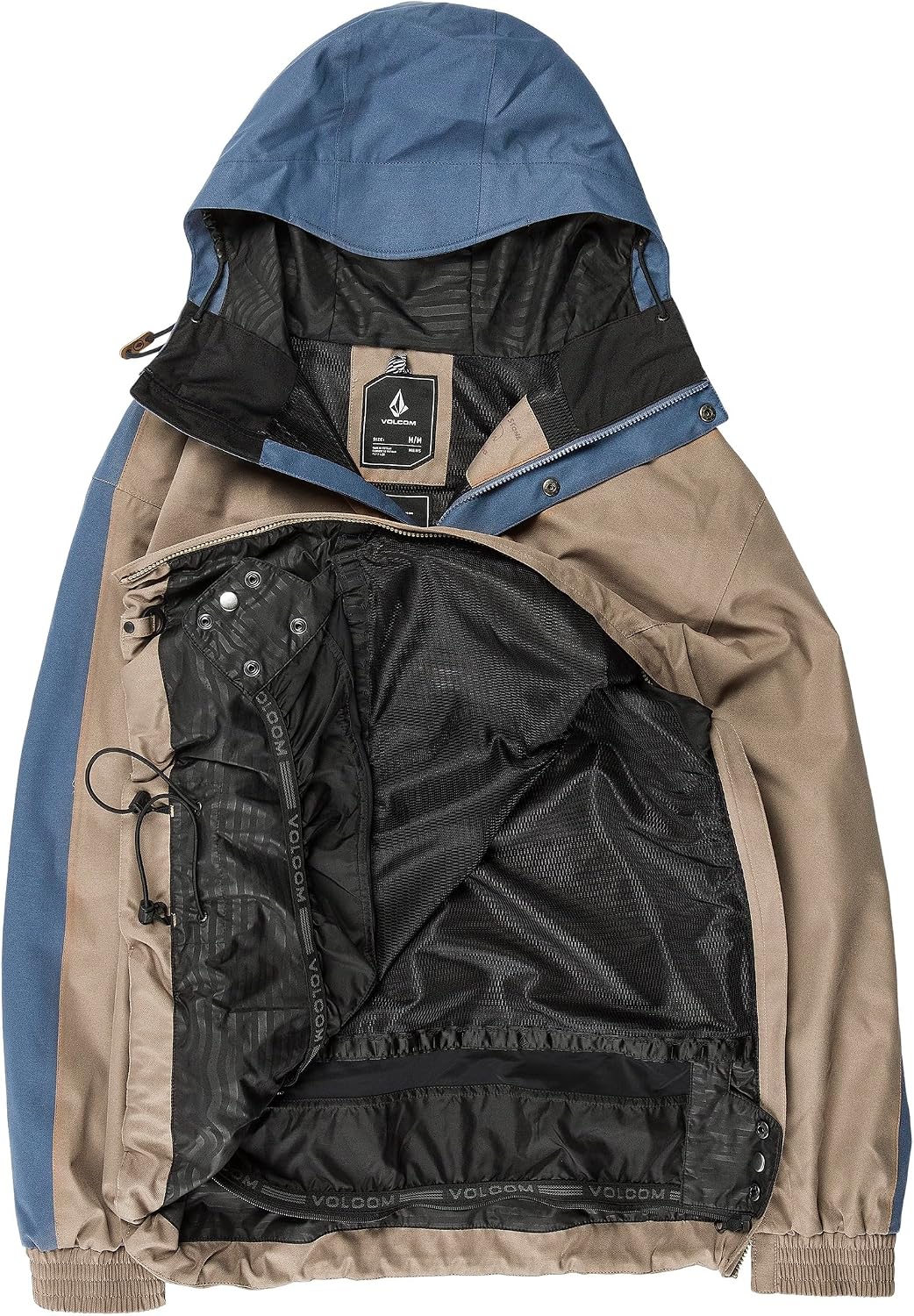 Volcom Men's Arthur Longo 20k Pullover Anarok Hooded Snowboard Jacket Chestnut Brown S5