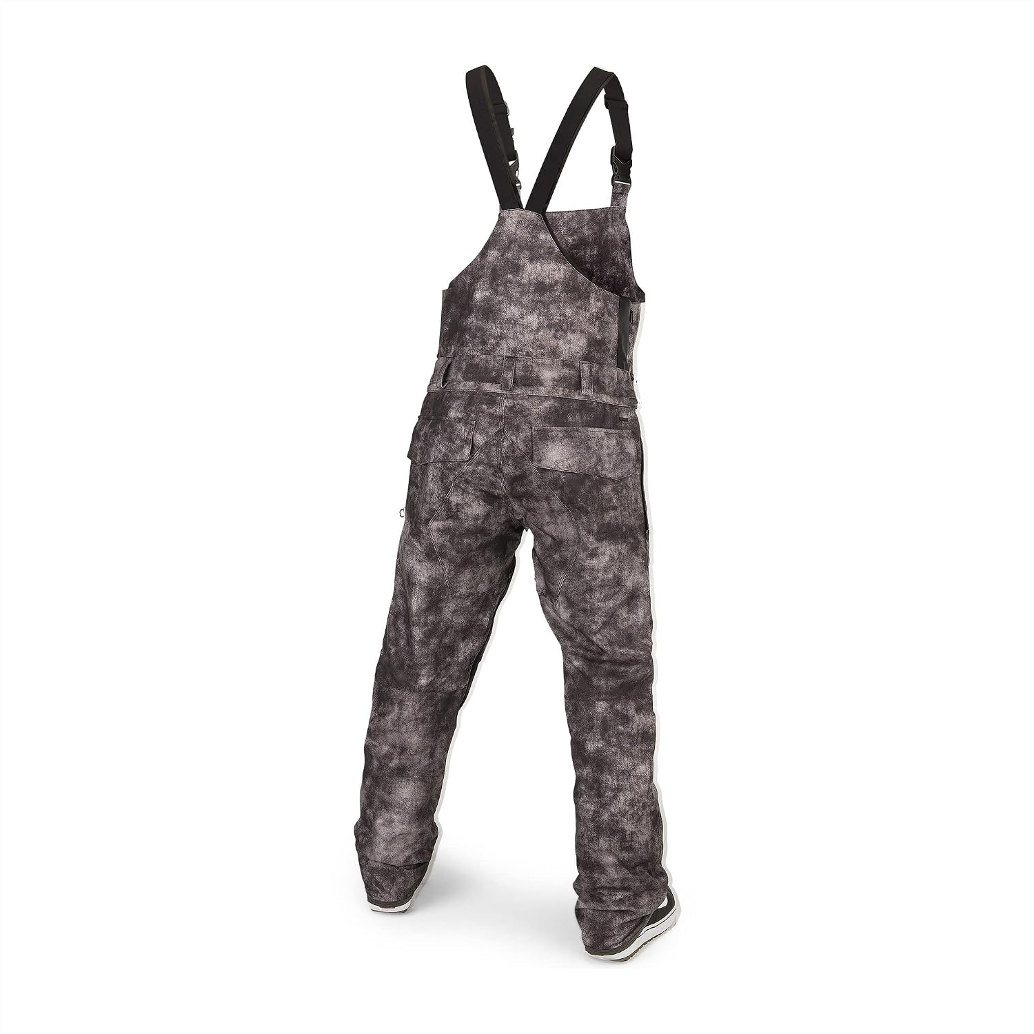 Volcom Men's Roan Bib Overall Snowboard Pant – 15k Waterproof 2-layer Repreve® Fibers Acid Black