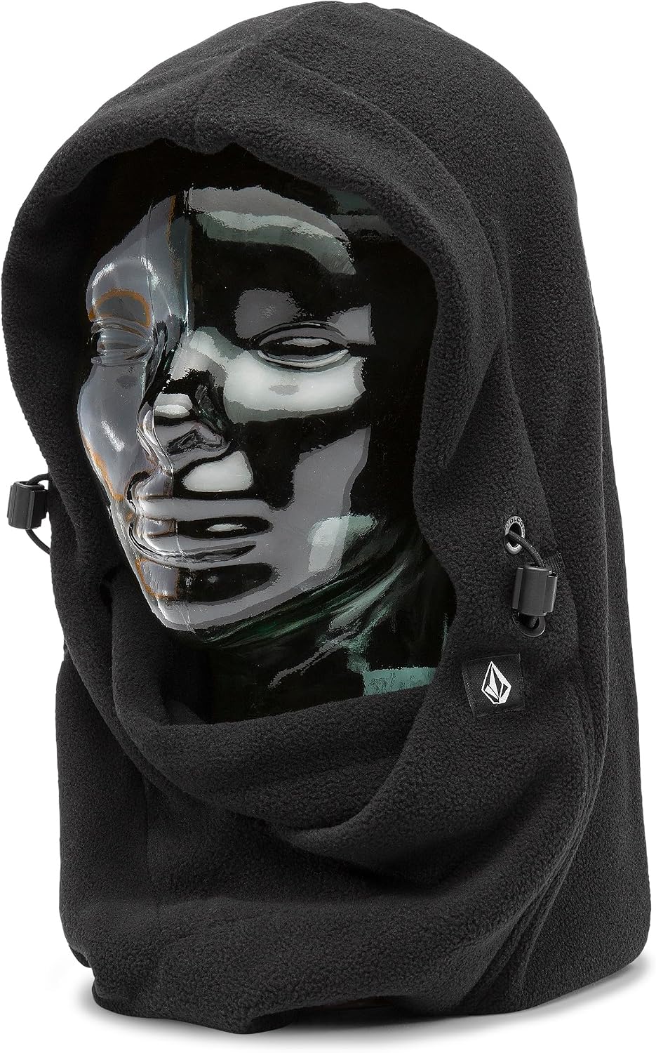 Volcom Women's V-scout Pullover Neck Warmer Hood Snowboard Ski Black S5