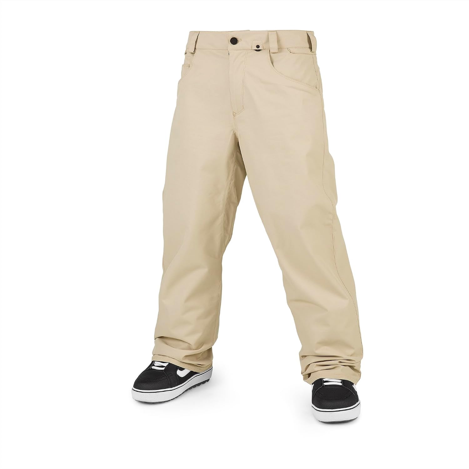 Volcom Men's 5-pocket Snowboard Pant, 10k Waterproof Ski Snow Pants, Sealed Seams Khakiest S4
