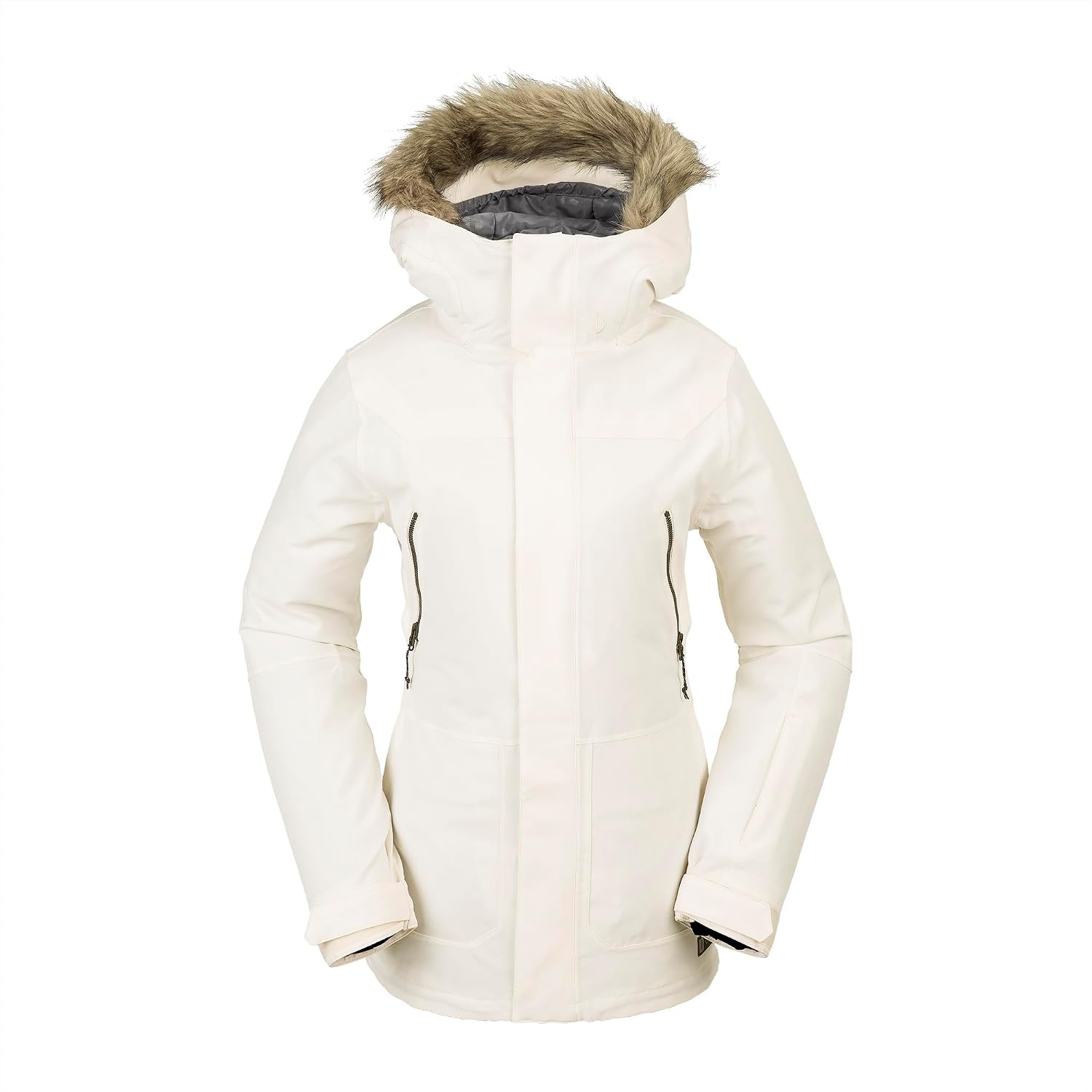 Volcom Women's Shadow Insulated Snowboard Ski Winter Hooded Jacket Moonbeam S4