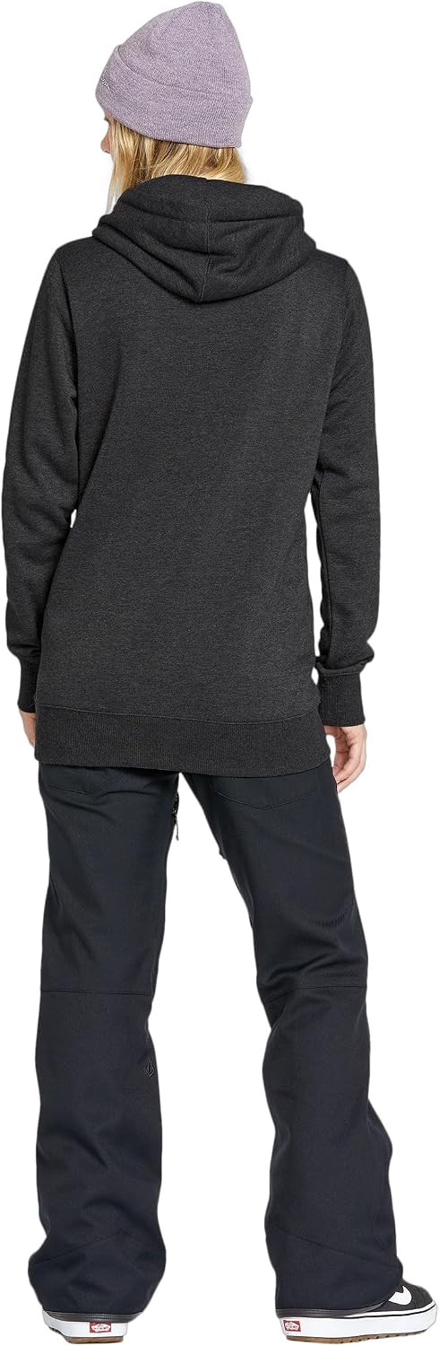 Volcom Women's Tower Hooded Fleece Sweatshirt Black S5