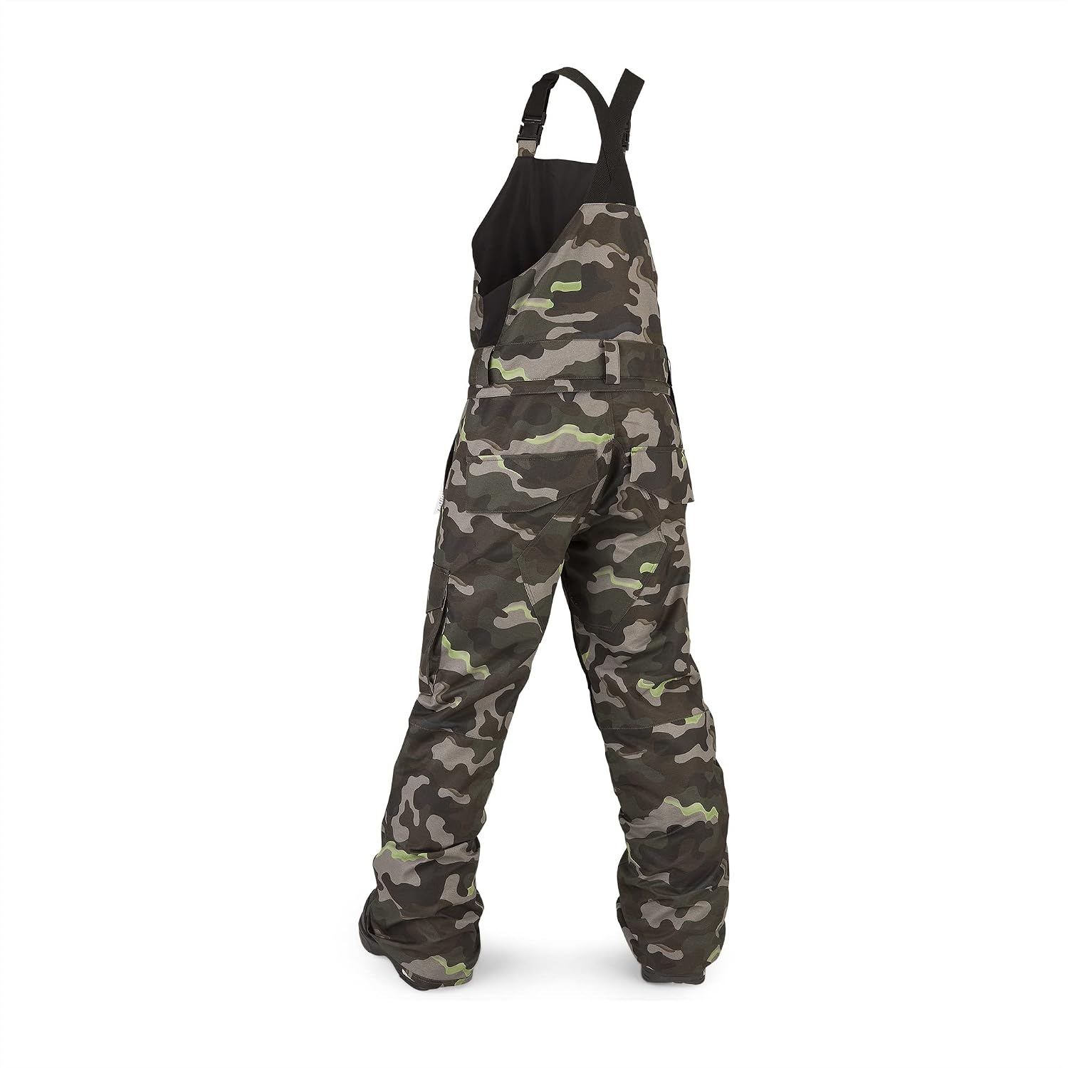 Volcom Boys' Youth Barkley Bib Overall Snowboard Pant Army Camo