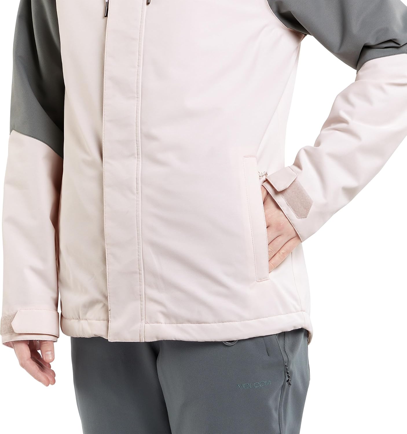 Volcom Women's Bolt Insulated Snowboard Ski Winter Hooded Jacket Calcite S4