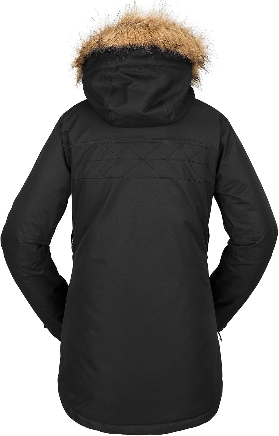 Volcom Women's Fawn Insulated Snowboard Ski Winter Hooded Jacket Black S3