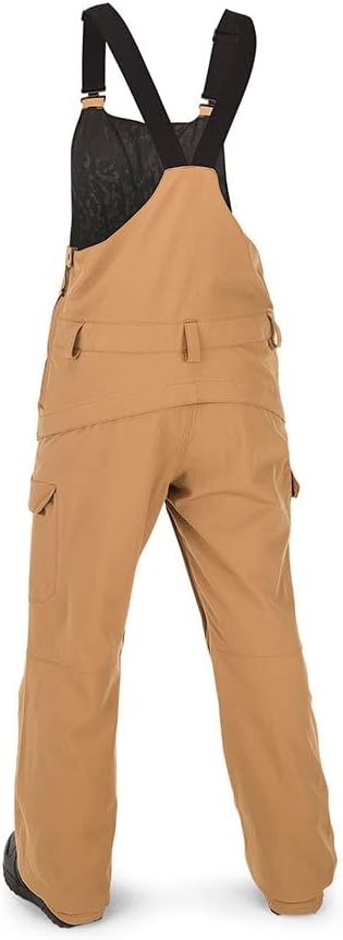 Volcom Women's Creston Stretch Snowboard Ski Bib Overall Snowpant Caramel S3