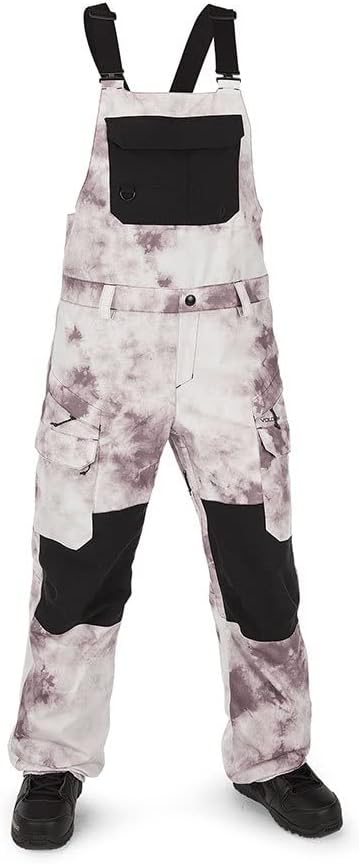 Volcom Women's Creston Stretch Snowboard Ski Bib Overall Snowpant Mojave Tie-dye S3