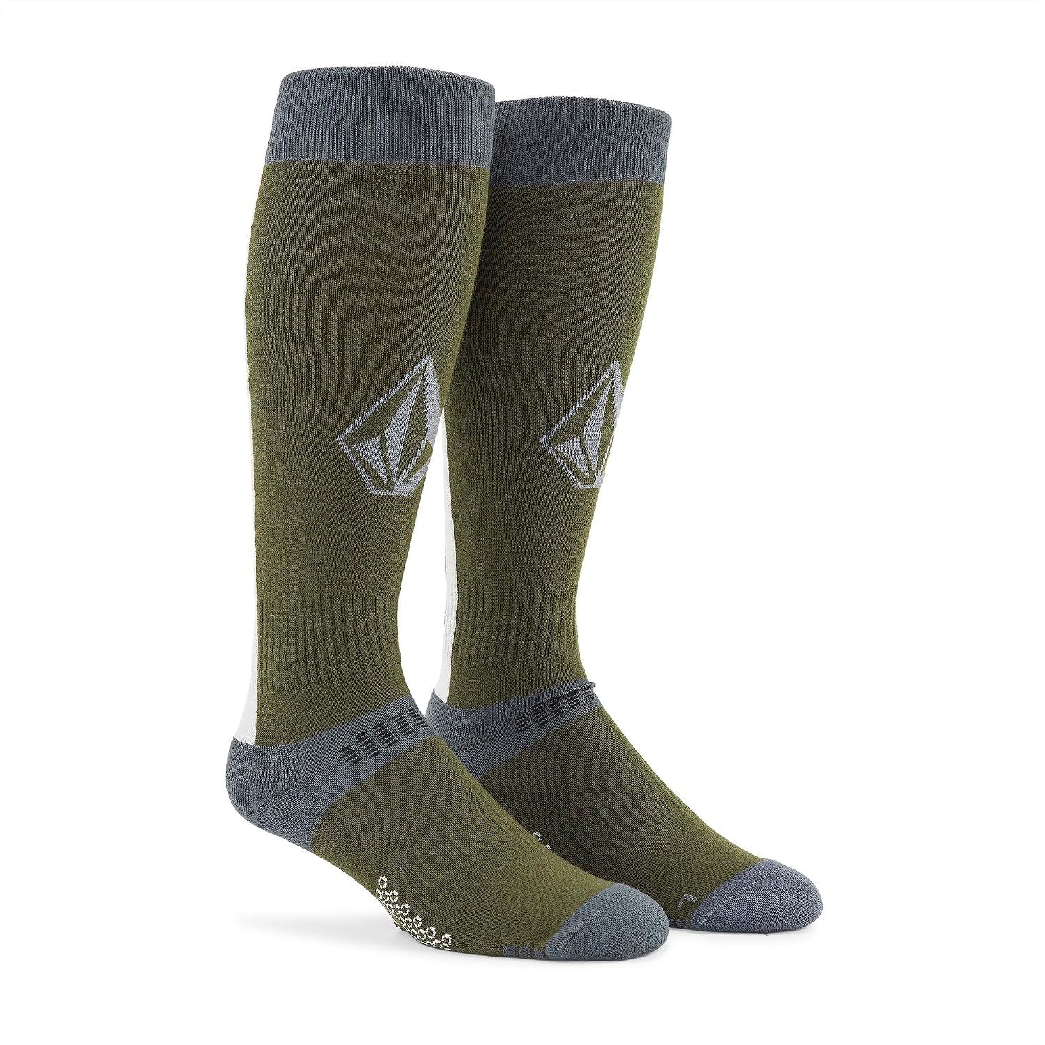 Volcom Men's Synth Medium Weight Snowboard Sock Military
