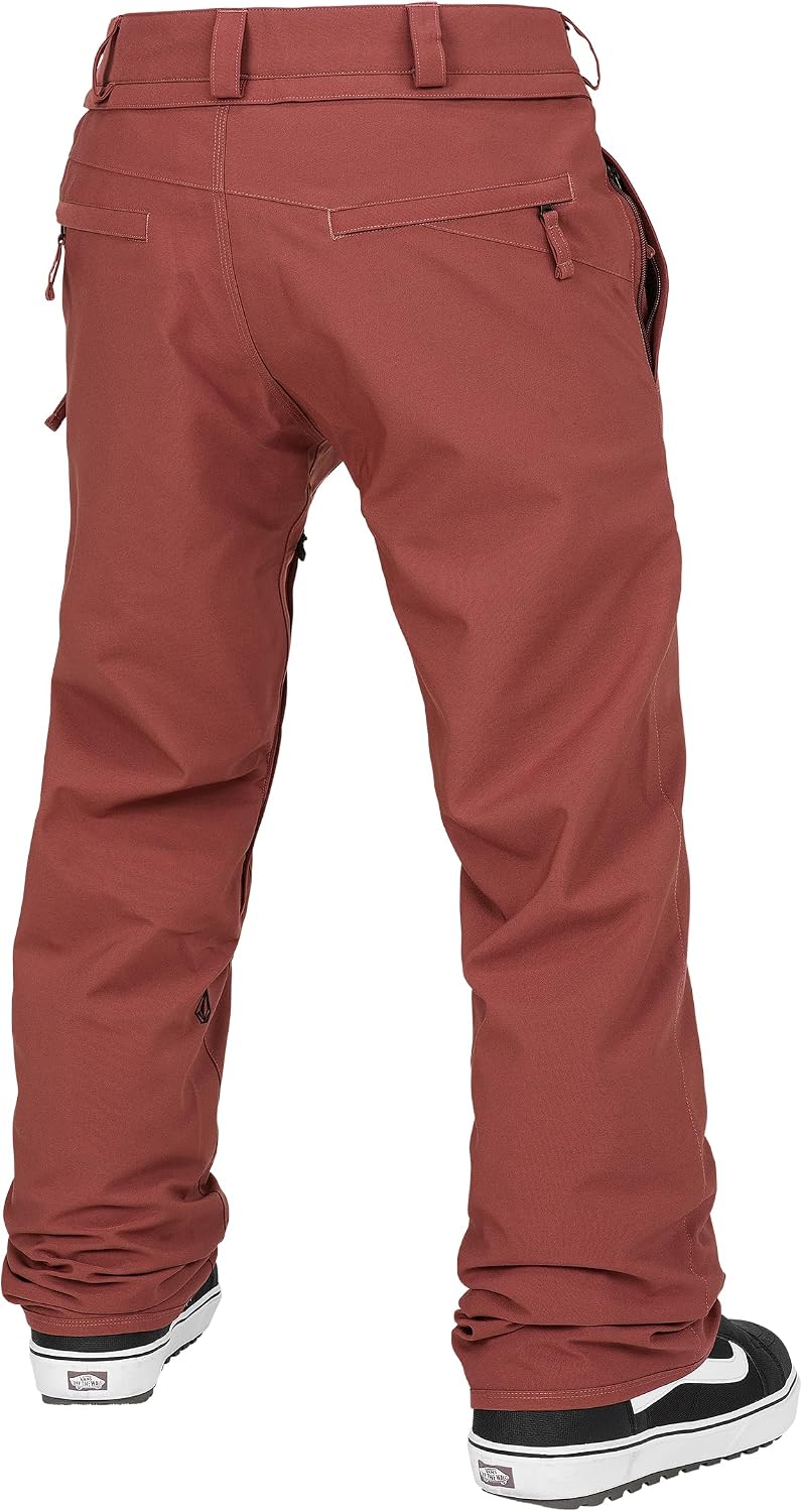 Volcom Men's Frickin Relaxed Fit Chino Snowboard Pant Redwood