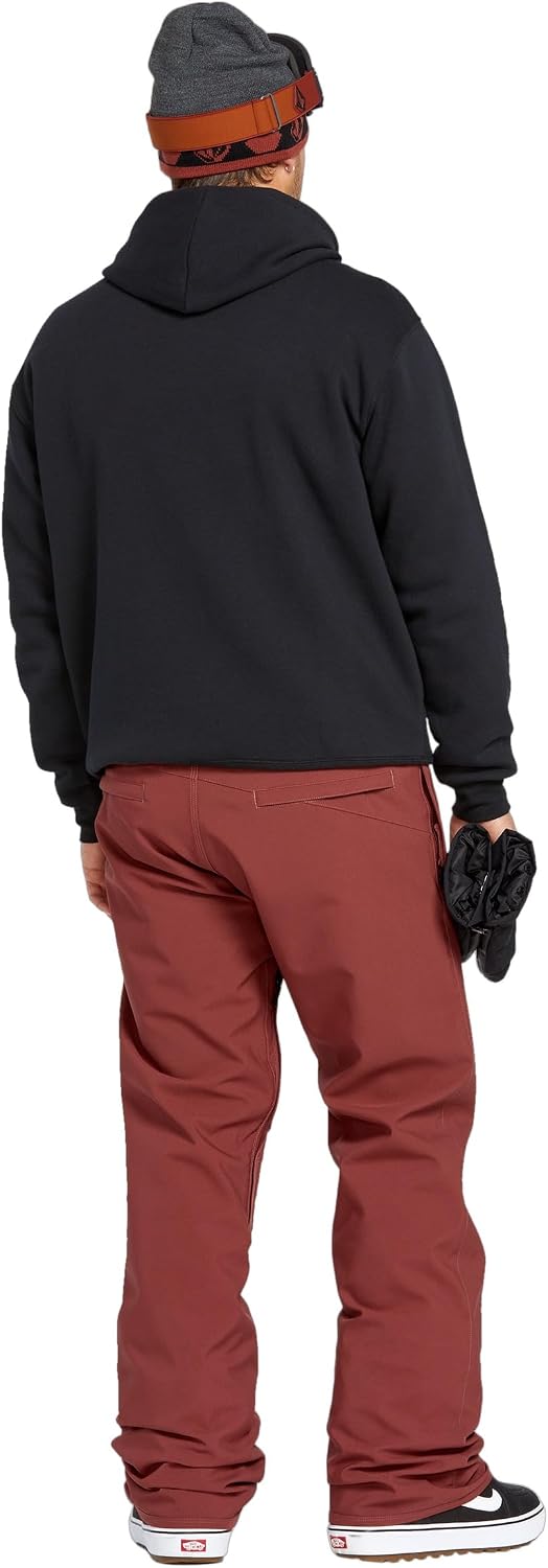 Volcom Men's Frickin Relaxed Fit Chino Snowboard Pant Redwood
