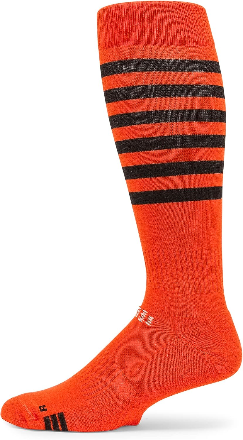 Volcom Men's Kootney Lightweight Snowboard Ski Sock Orange Shock S3