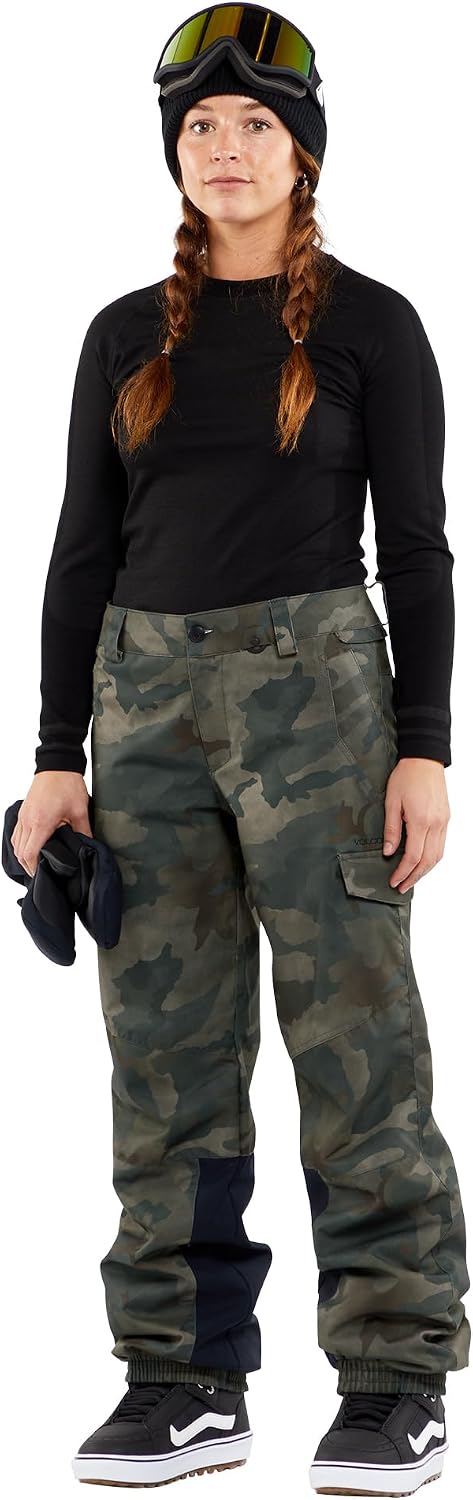 Volcom Women's Wildling Snowboard Ski Pant Cloudwash Camo S4