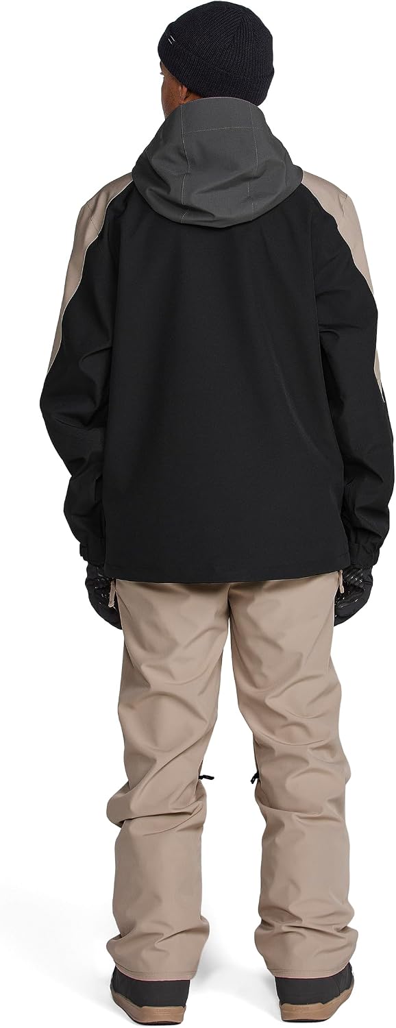 Volcom Men's Brighton Hooded Snowboard Ski Winter Jacket Dark Grey