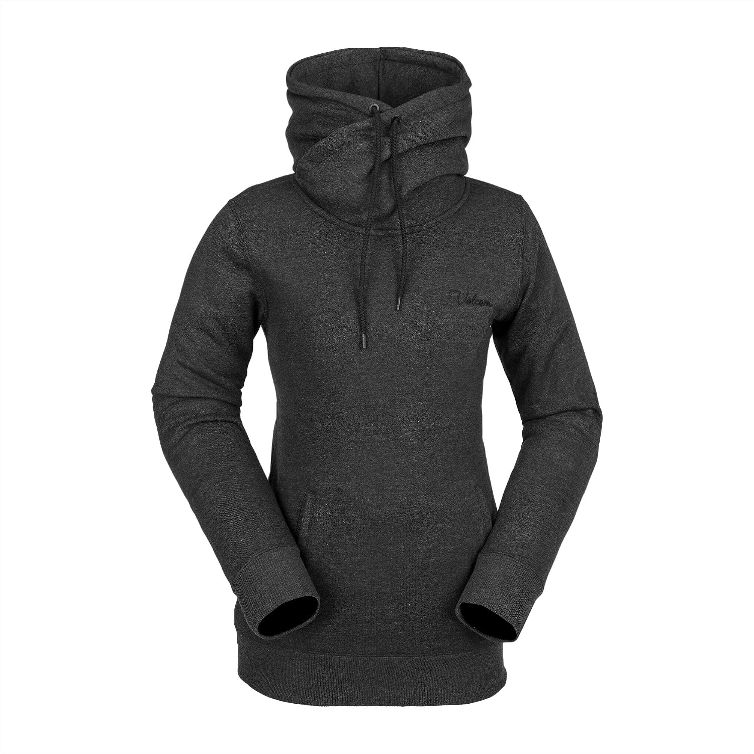 Volcom Women's Tower Hooded Fleece Sweatshirt Black S4