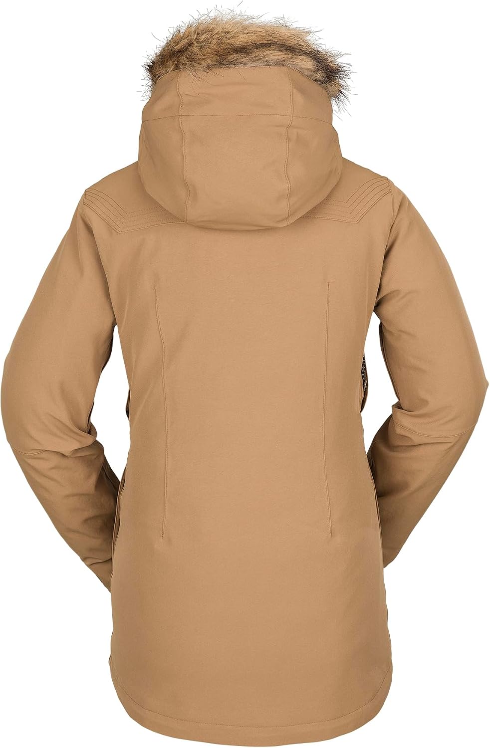 Volcom Women's Shadow Insulated Snowboard Ski Winter Hooded Jacket Caramel S3