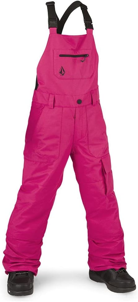 Volcom Boys' Youth Barkley Bib Overall Snowboard Pant Magenta