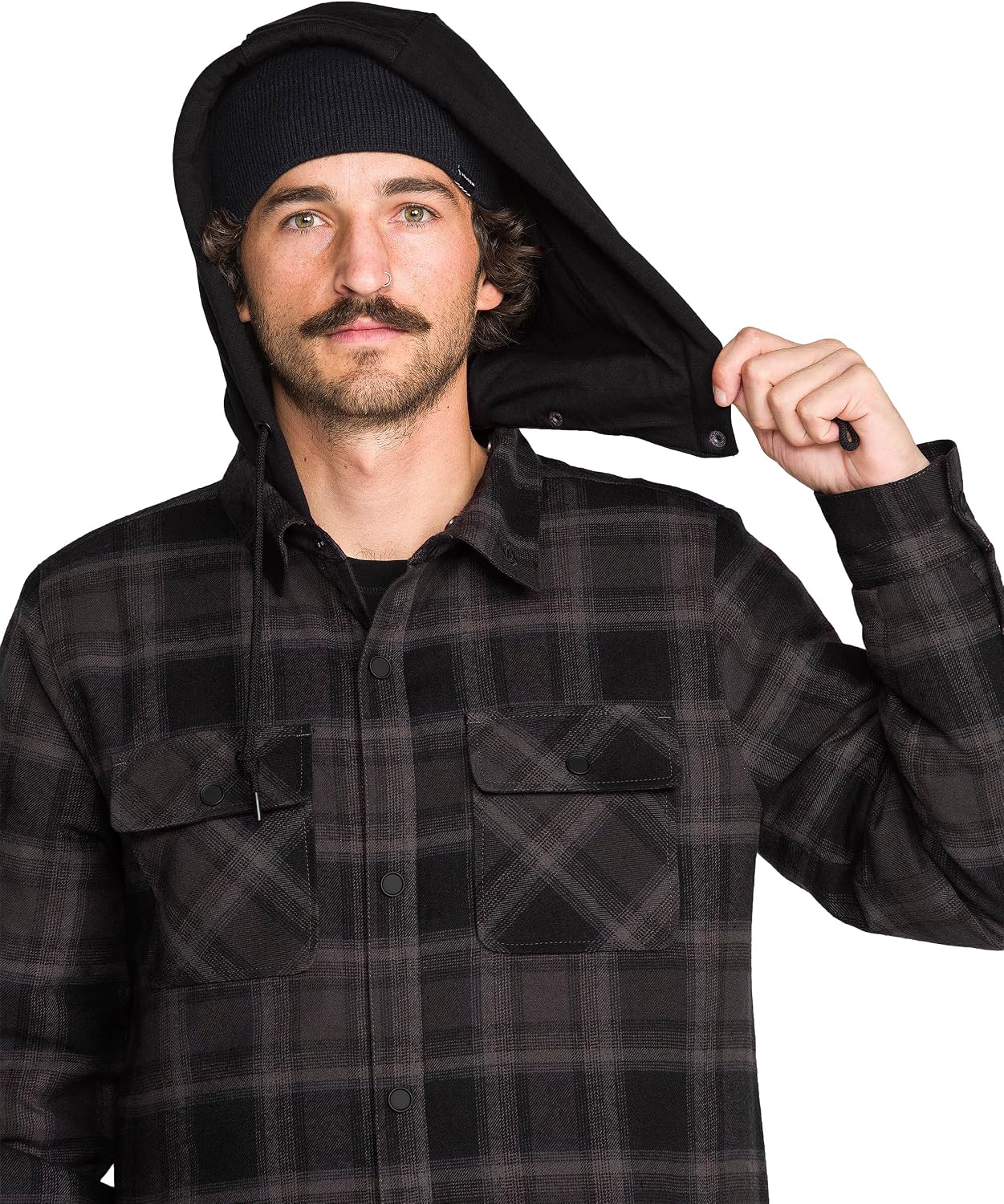 Volcom Men's Field Insulated Flannel Black