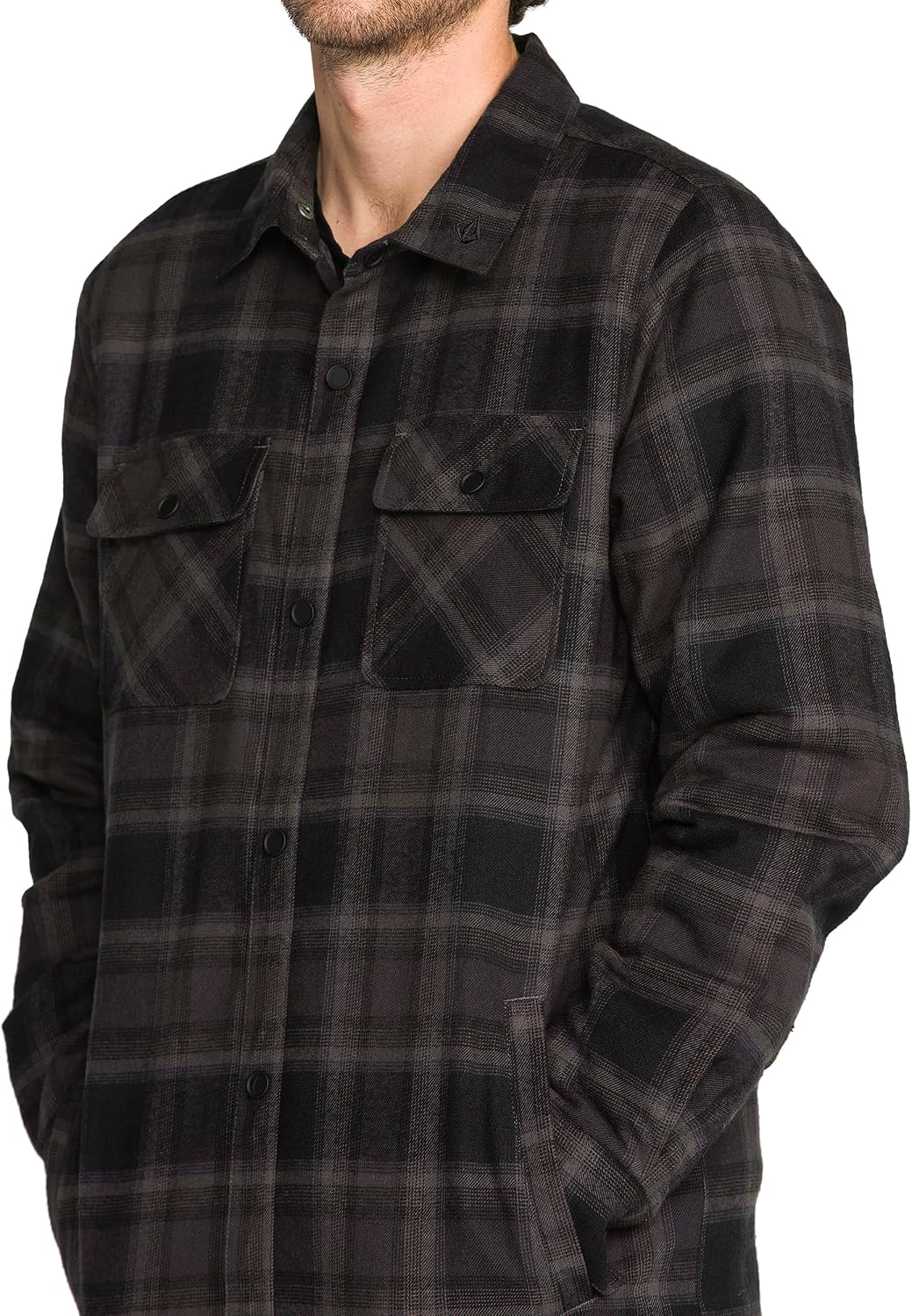 Volcom Men's Field Insulated Flannel Black