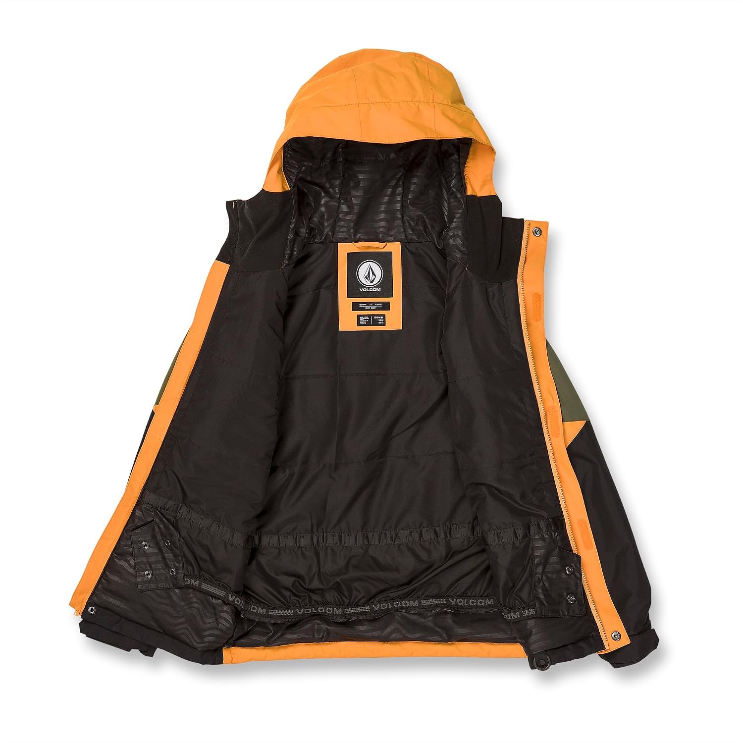 Volcom Boys' Vernon Insulated Snowboard Winter Jacket Gold S4