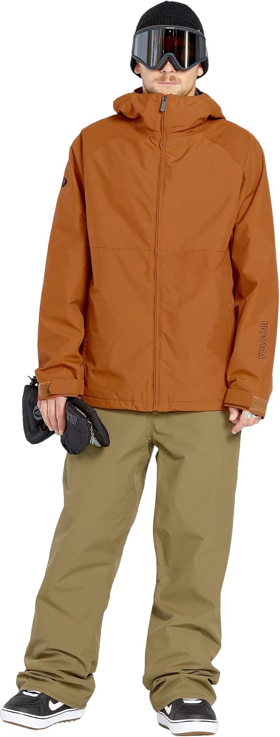 Volcom Men's 2836 Insulated Snowboard Jacket Caramel