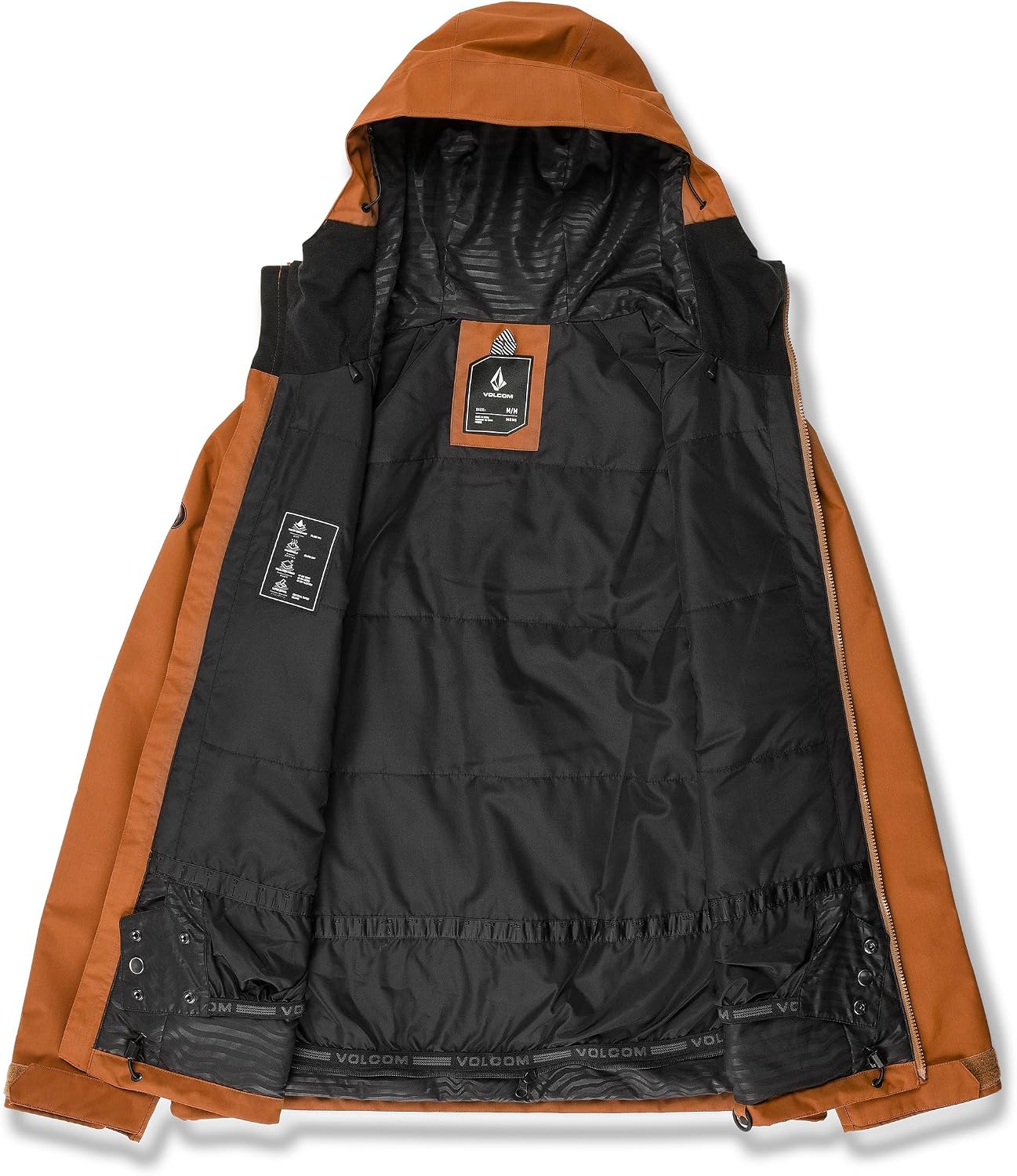 Volcom Men's 2836 Insulated Snowboard Jacket Caramel