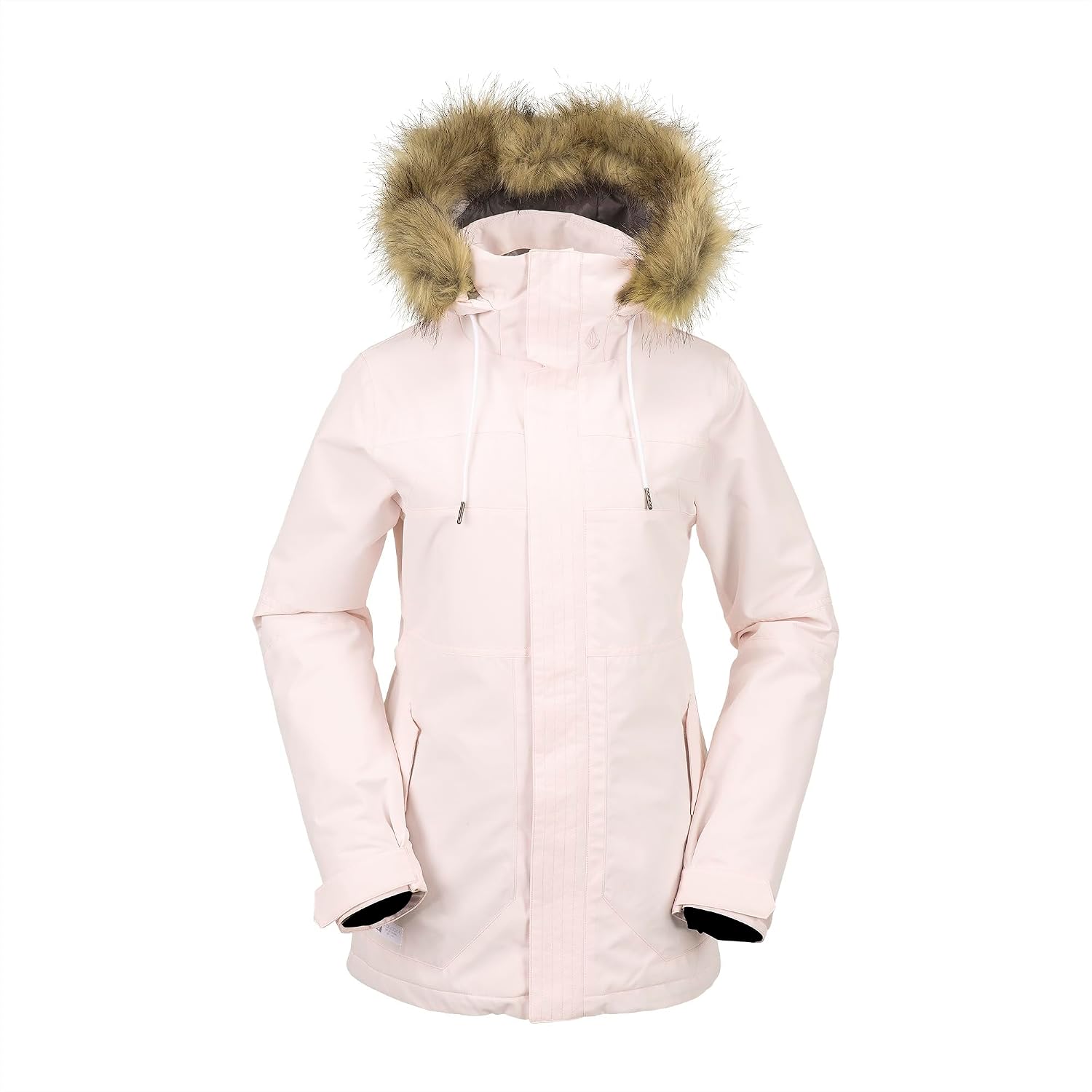 Volcom Women's Fawn Insulated Snowboard Ski Winter Hooded Jacket Calcite S4