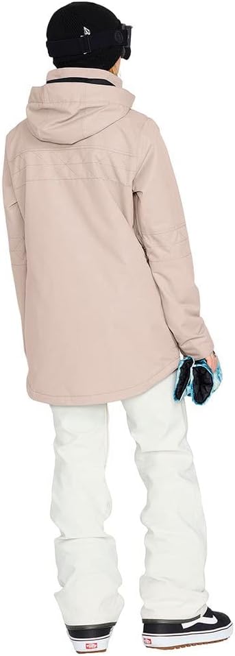 Volcom Women's Fawn Insulated Snowboard Ski Winter Hooded Jacket Sand S3
