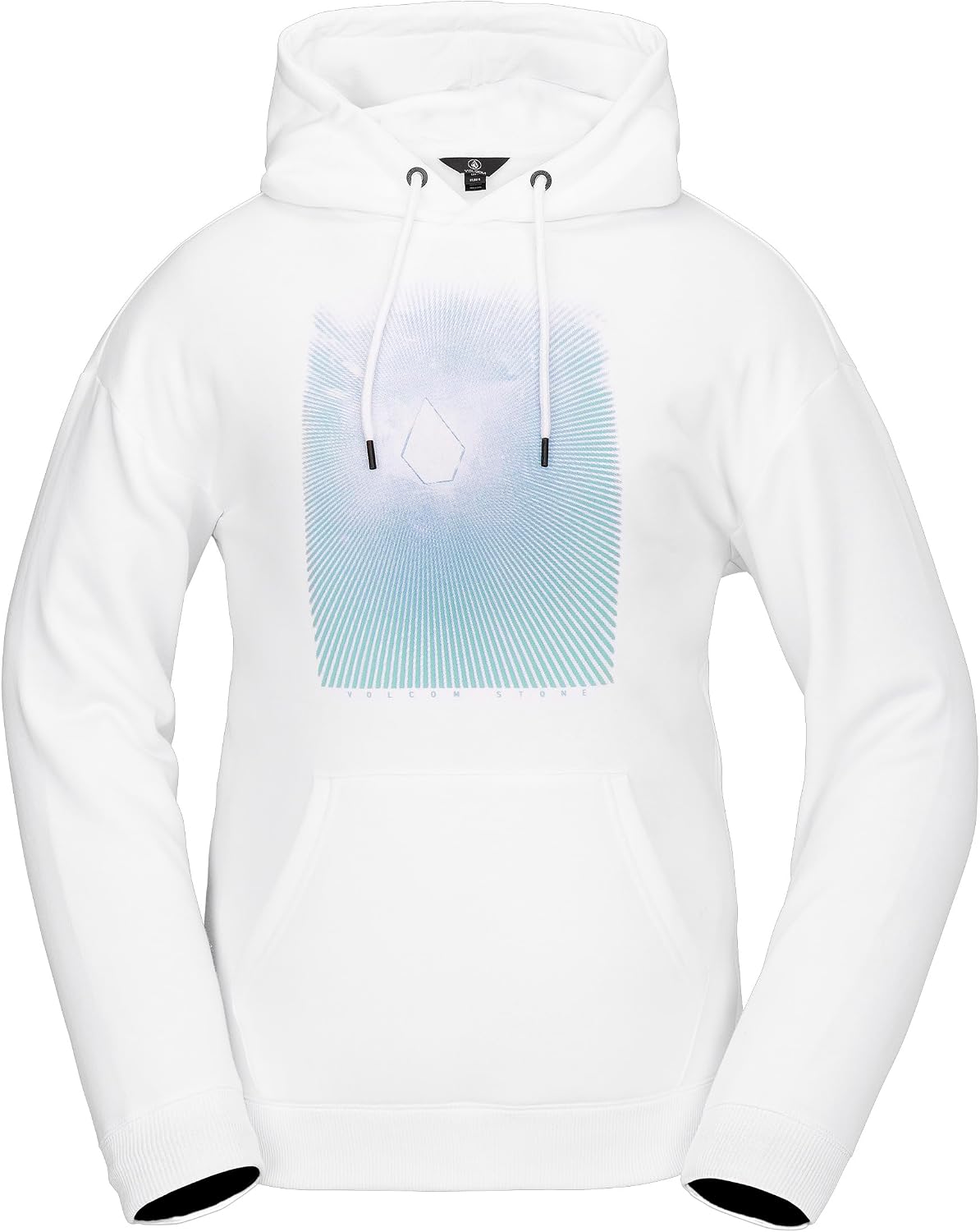 Volcom Women's Essential Hooded Snowboard Riding Fleece Hoodie White S5