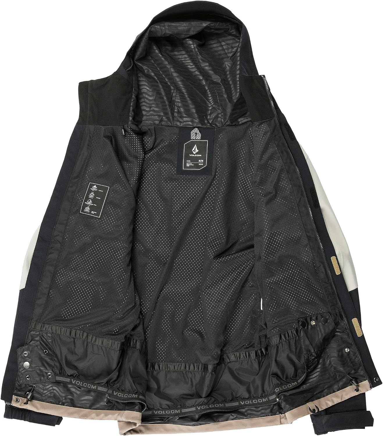 Volcom Men's Brighton Hooded Snowboard Ski Winter Jacket Chestnut Brown
