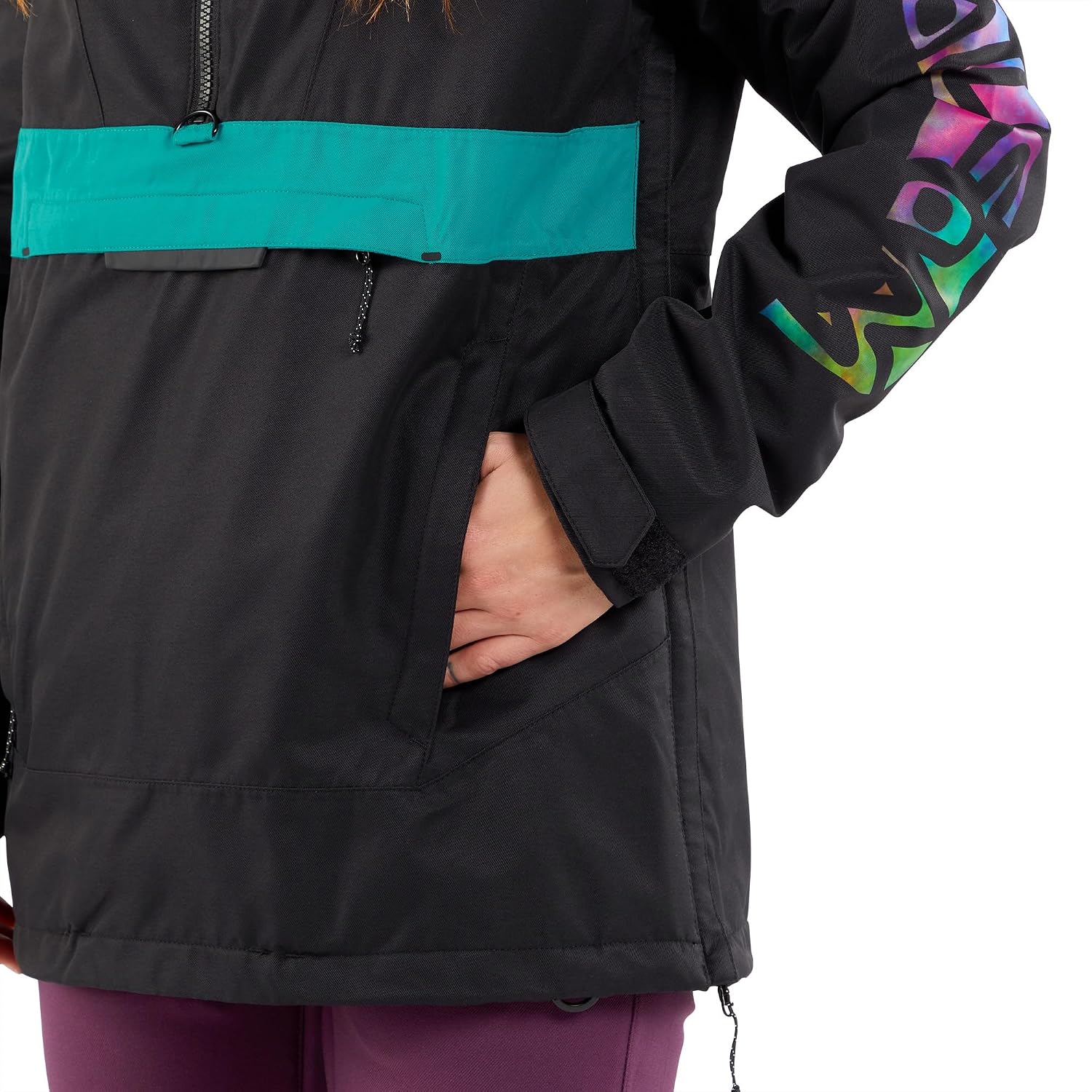 Volcom Women's Ashfield Anarok Snowboard Ski Jacket Black S4