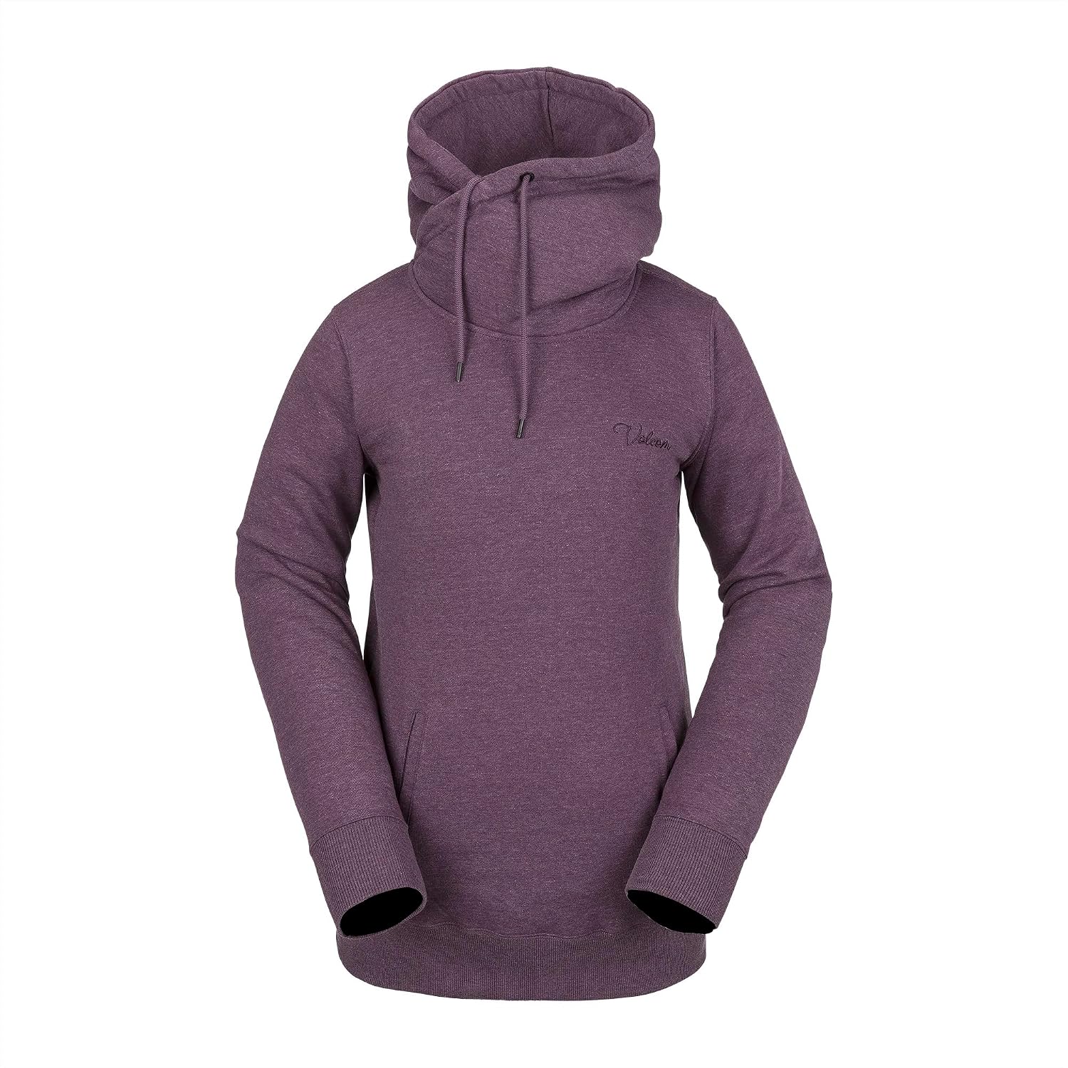Volcom Women's Tower Hooded Fleece Sweatshirt Blackberry S12