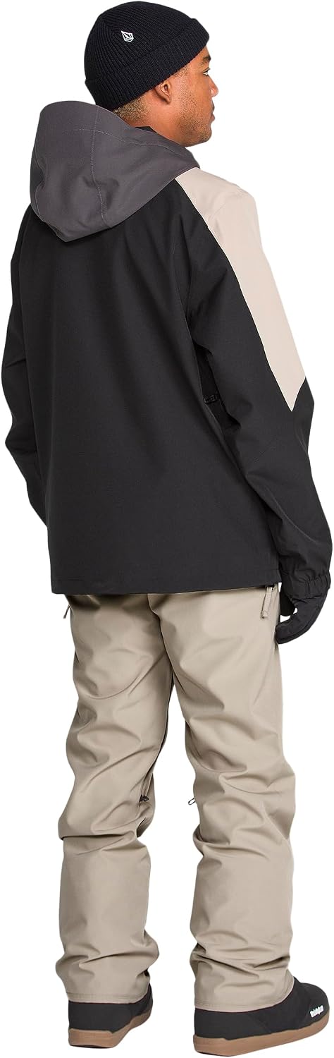 Volcom Men's Freakin Snow Chino Pants – 15k Waterproof Breathable Snowboard Pants With Zip Tech Khaki
