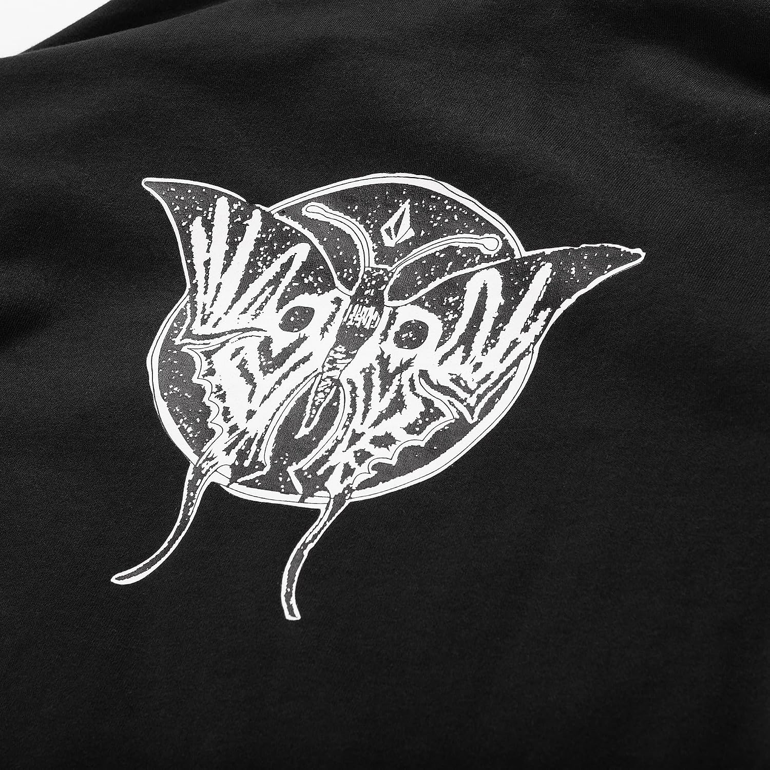 Volcom womens Costus Pollover Baselayer Hooded Fleece Snow Sweatshirt Black S4
