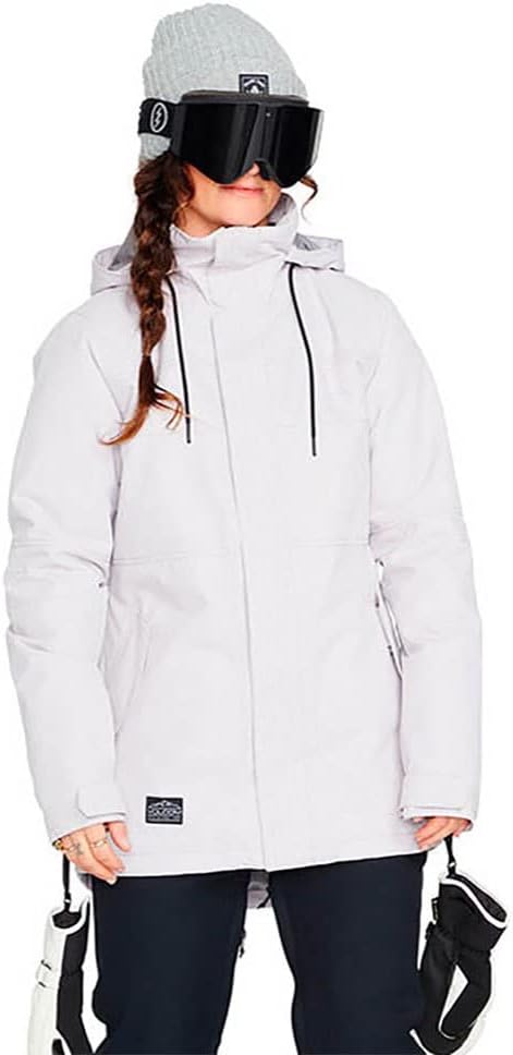 Volcom Women's Fawn Insulated Snowboard Ski Winter Hooded Jacket Amethyst Smoke S3