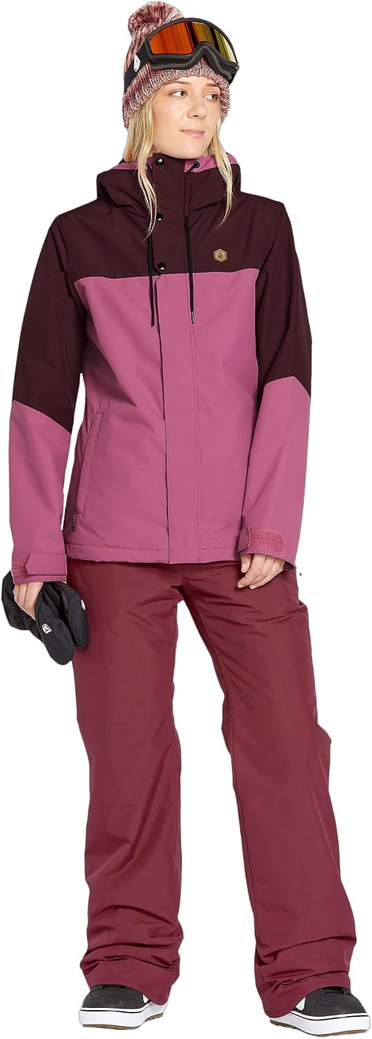 Volcom Women's Bolt Insulated Snowboard Ski Winter Hooded Jacket Blurred Violet