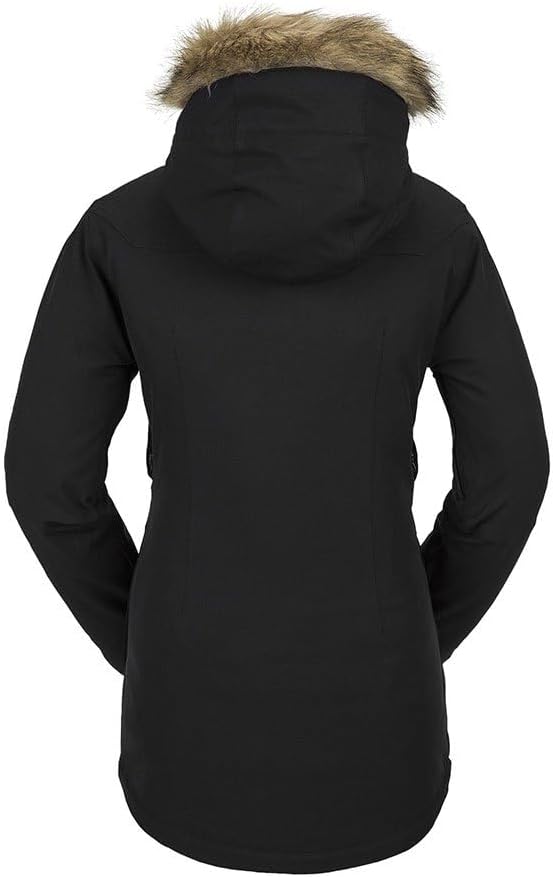 Volcom Women's Shadow Insulated Snowboard Ski Winter Hooded Jacket Black S4