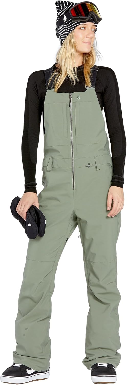 Volcom Women's Swift Bib Overall Snowpant Lichen Green S5