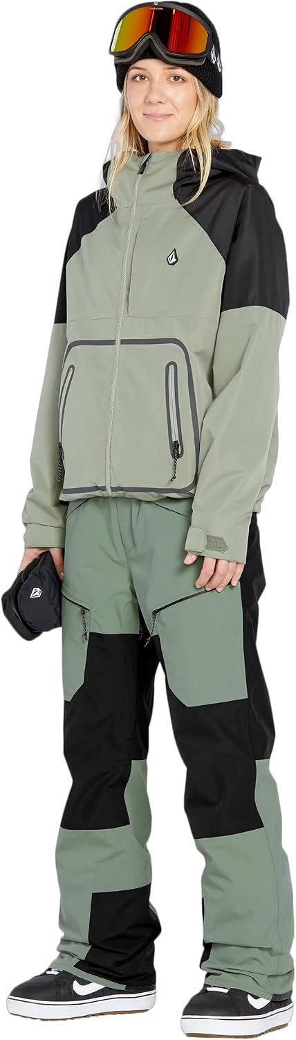 Volcom Women's Stone Mica 20k Snowboard Ski Pant Lichen Green