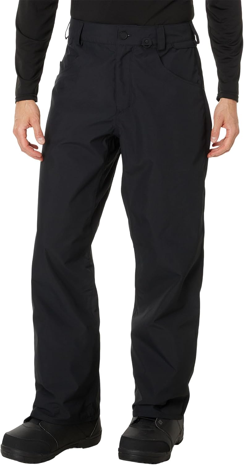 Volcom Men's 5-pocket Snowboard Pant, 10k Waterproof Ski Snow Pants, Sealed Seams Black S5