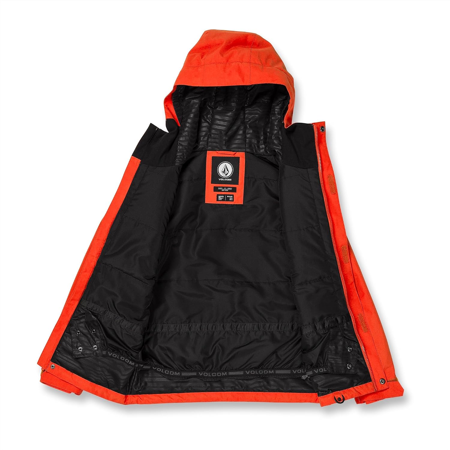 Volcom boys Stone 91 Insulated Snowboard Winter Jacket Orange Shock S4